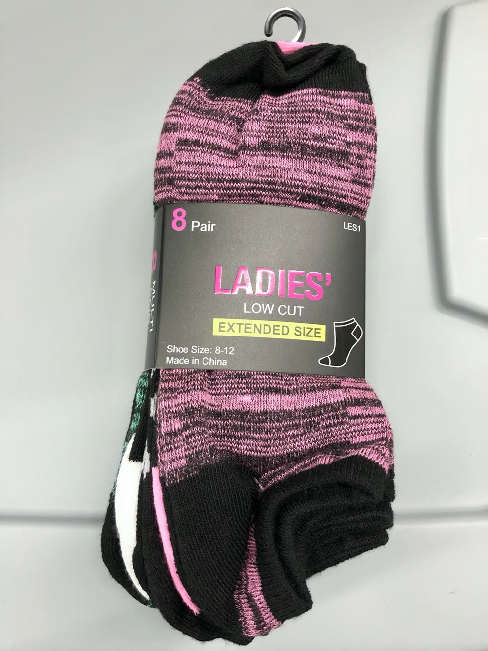 💖$8💖 NEW Ladies' Low Cut Extended Size Socks Shoe Size 8-12